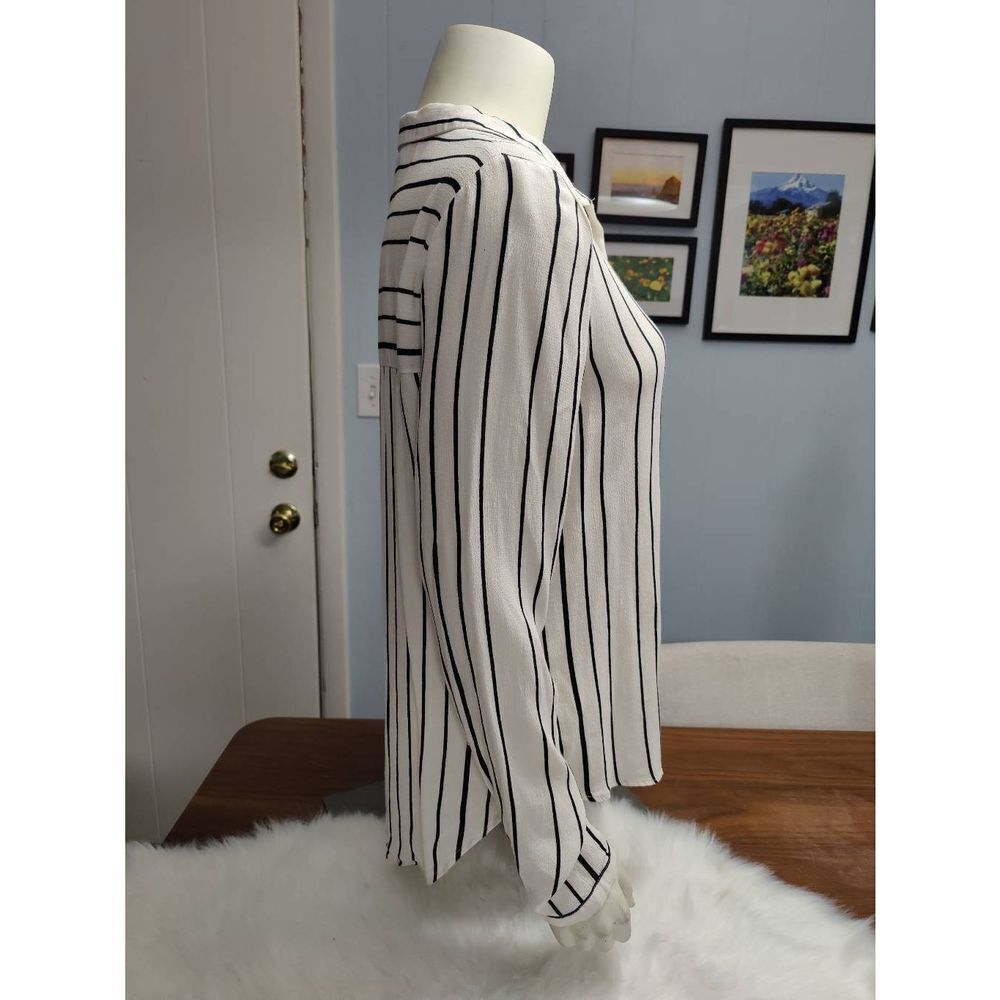 Zara Basic Button-Down Long Sleeve Blouse - image 2